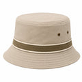 Chapeau bob taille unique en tissu beige et kaki style décontracté