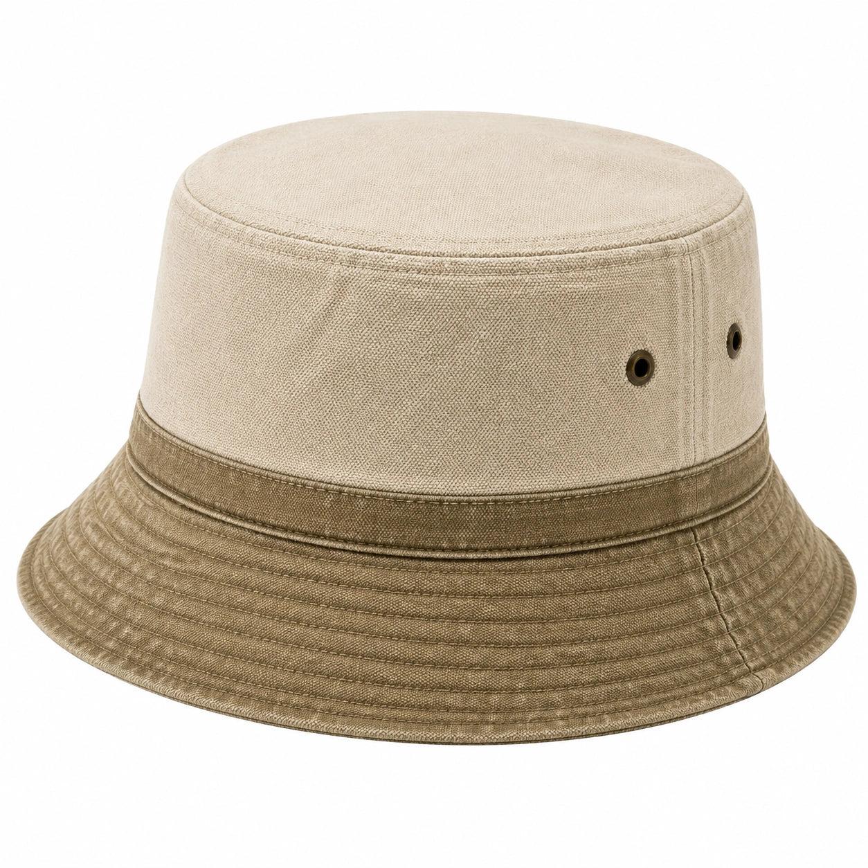 Chapeau bob taille unique en textile beige style décontracté