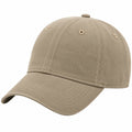 Casquette de baseball taille unique en tissu beige à visière courbée style décontracté