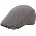 Casquette plate taille unique textile gris chiné style urbain