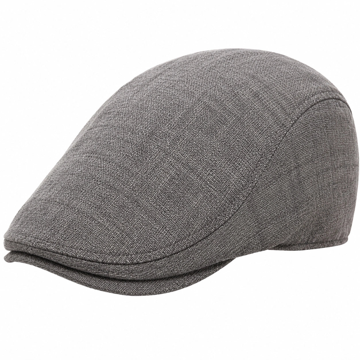 Casquette plate taille unique textile gris chiné style urbain