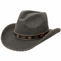 Chapeau cowboy taille unique en feutre gris style western