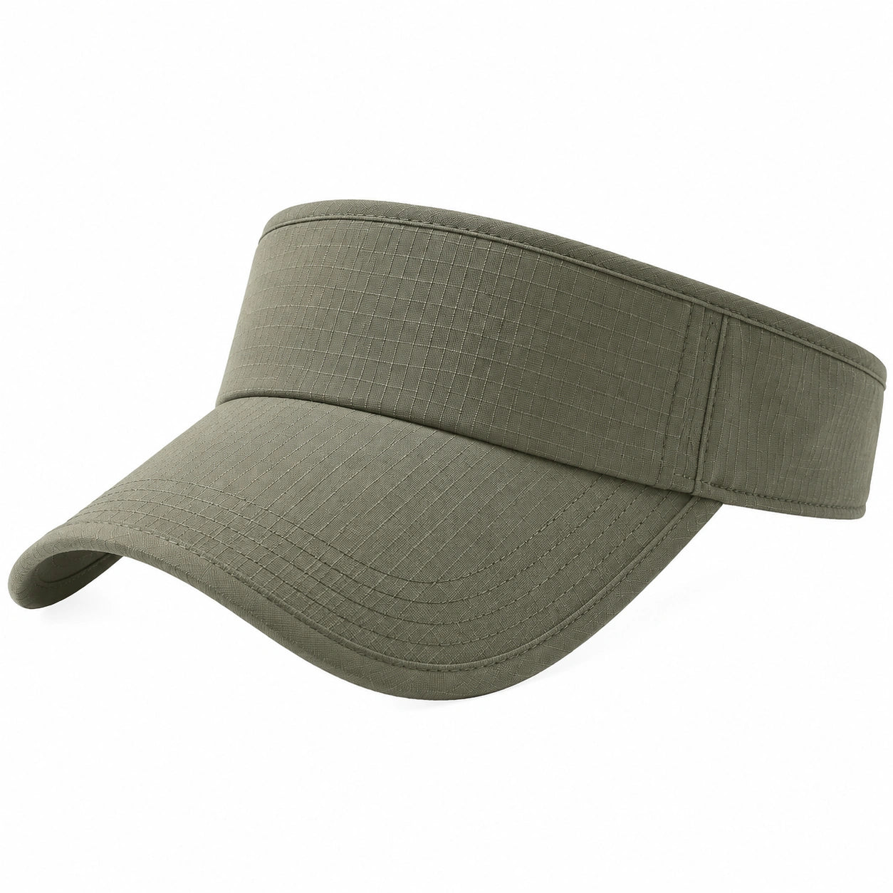 Visière unisexe taille unique en tissu vert kaki - protection solaire